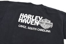 画像4: Used Harley-Davidson S/S Print Tee Black made in USA (4)
