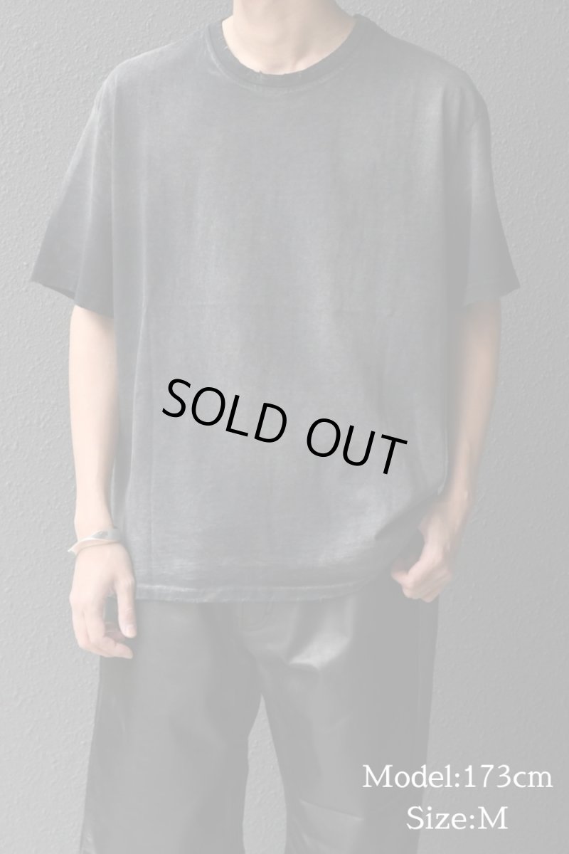 画像6: MOOJI MOOJI US Oversize Crop T-Shirt Sun Fade Black (6)