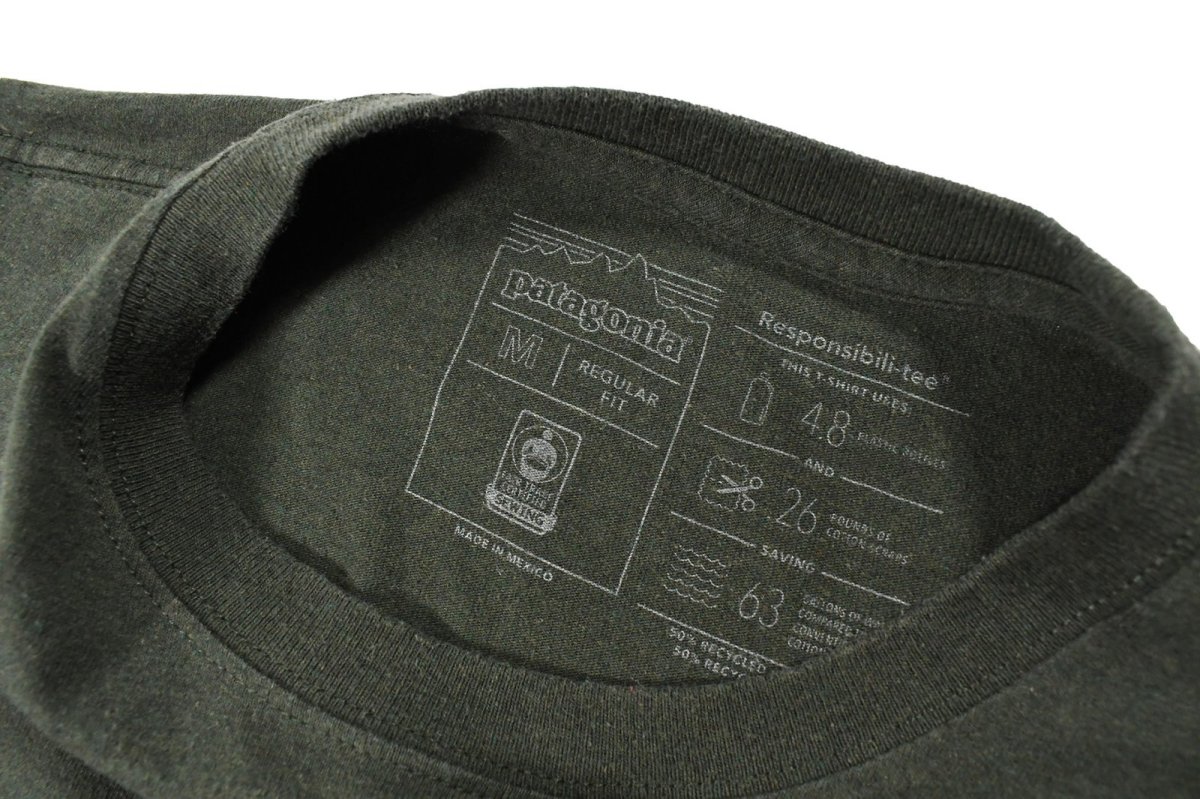 画像4: Used patagonia L/S Print Tee Olive (4)