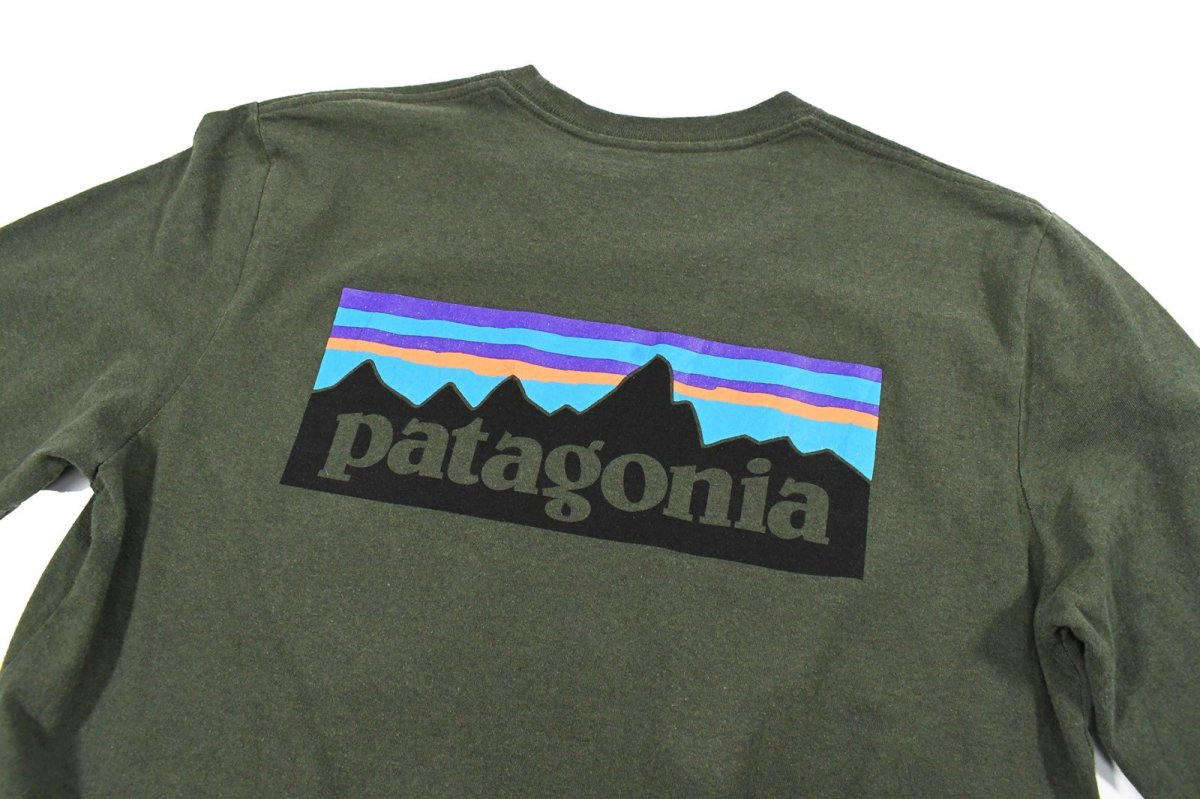 画像5: Used patagonia L/S Print Tee Olive (5)