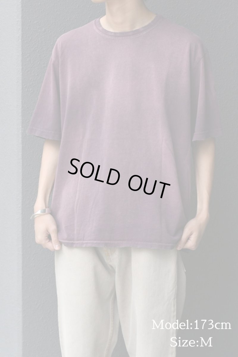 画像5: MOOJI MOOJI US Oversize Crop T-Shirt Plum (5)