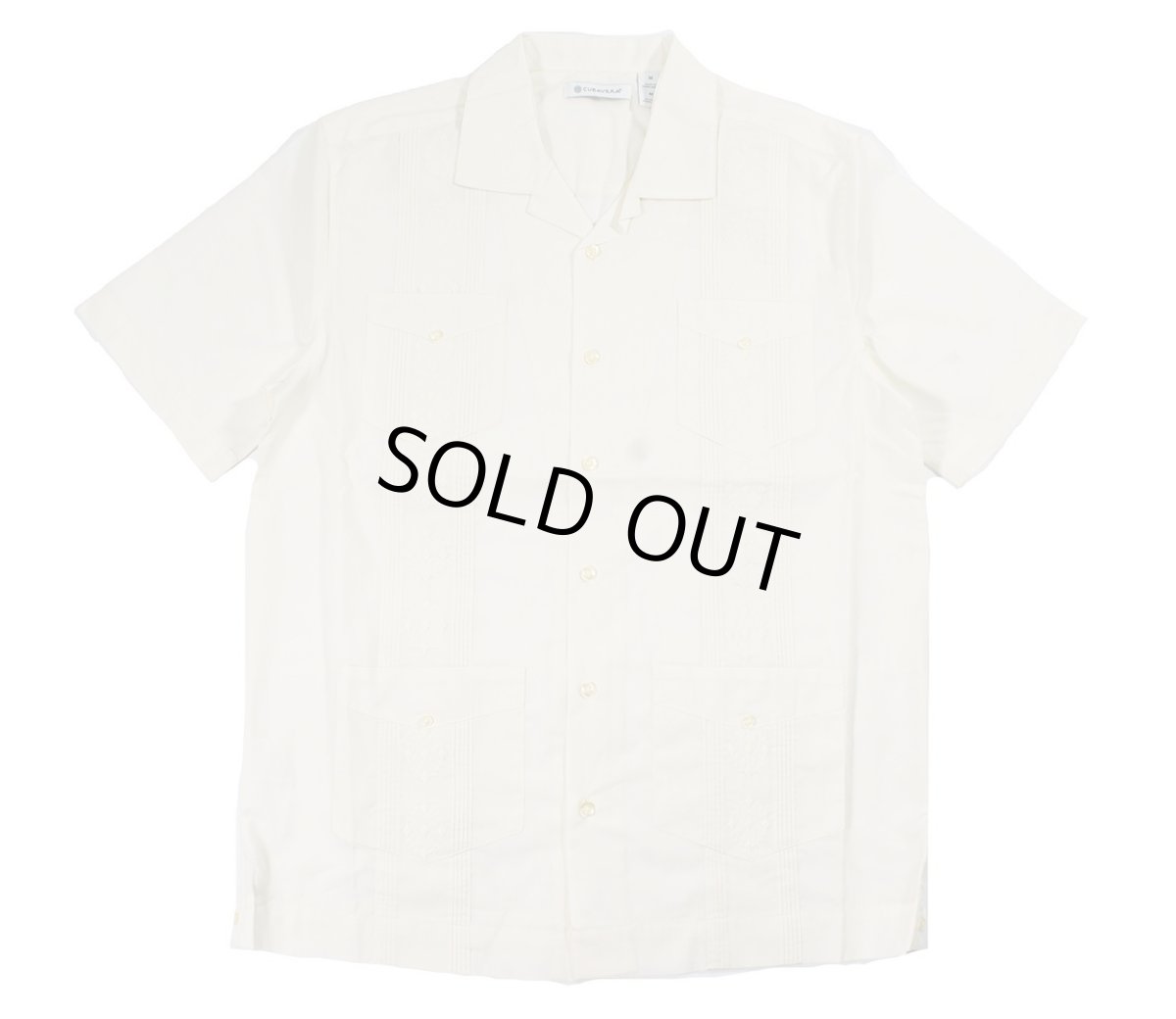 画像1: Cubavera Short Sleeve Guayabera Shirt Ivory キューバベラ (1)