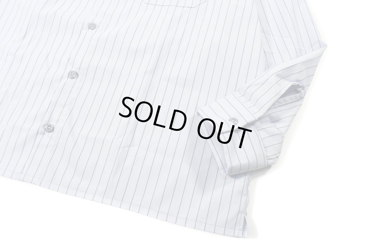 画像3: Red Kap Customize L/S Work Shirt Light Blue/Navy Stripe (3)