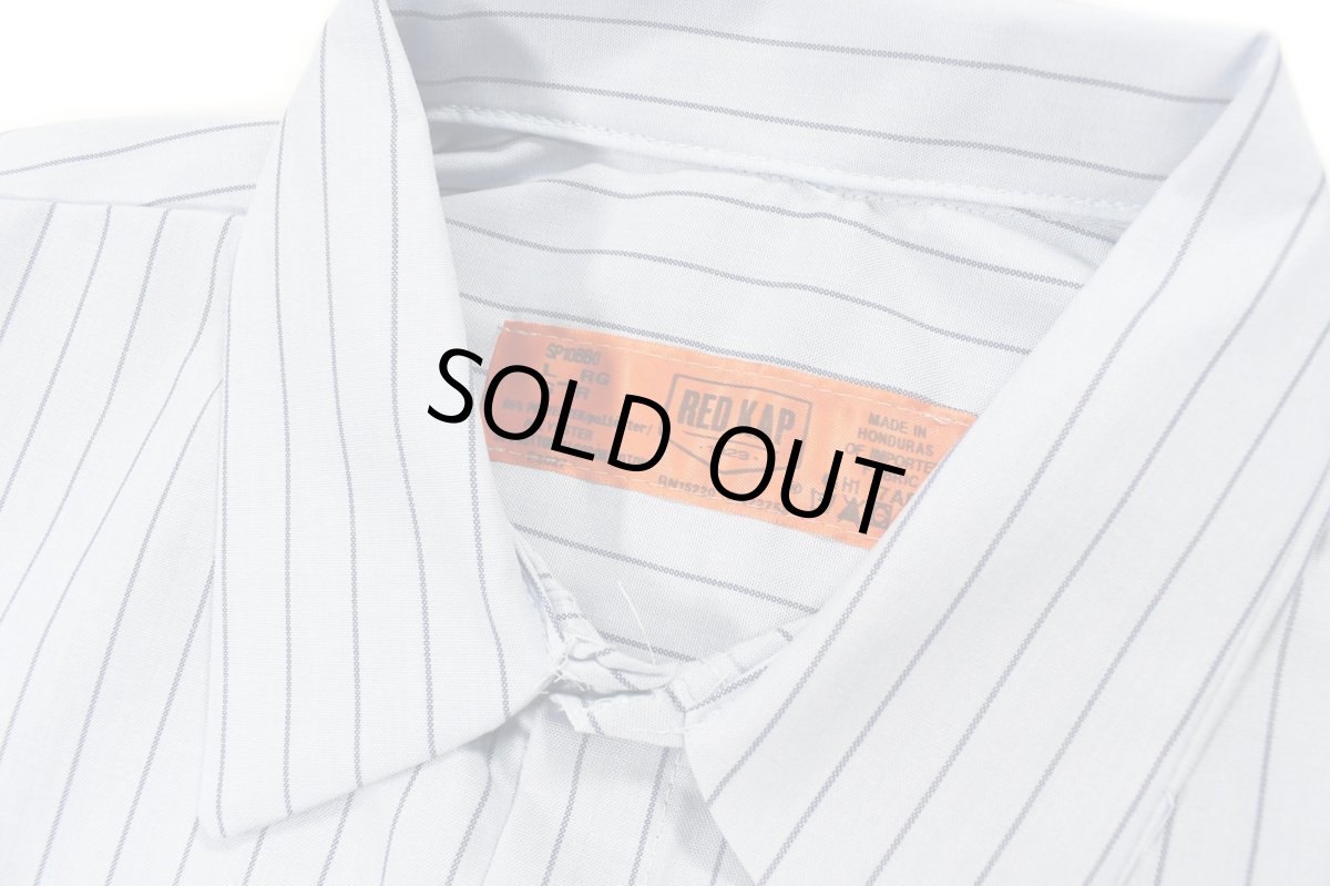 画像4: Red Kap Customize L/S Work Shirt Light Blue/Navy Stripe (4)