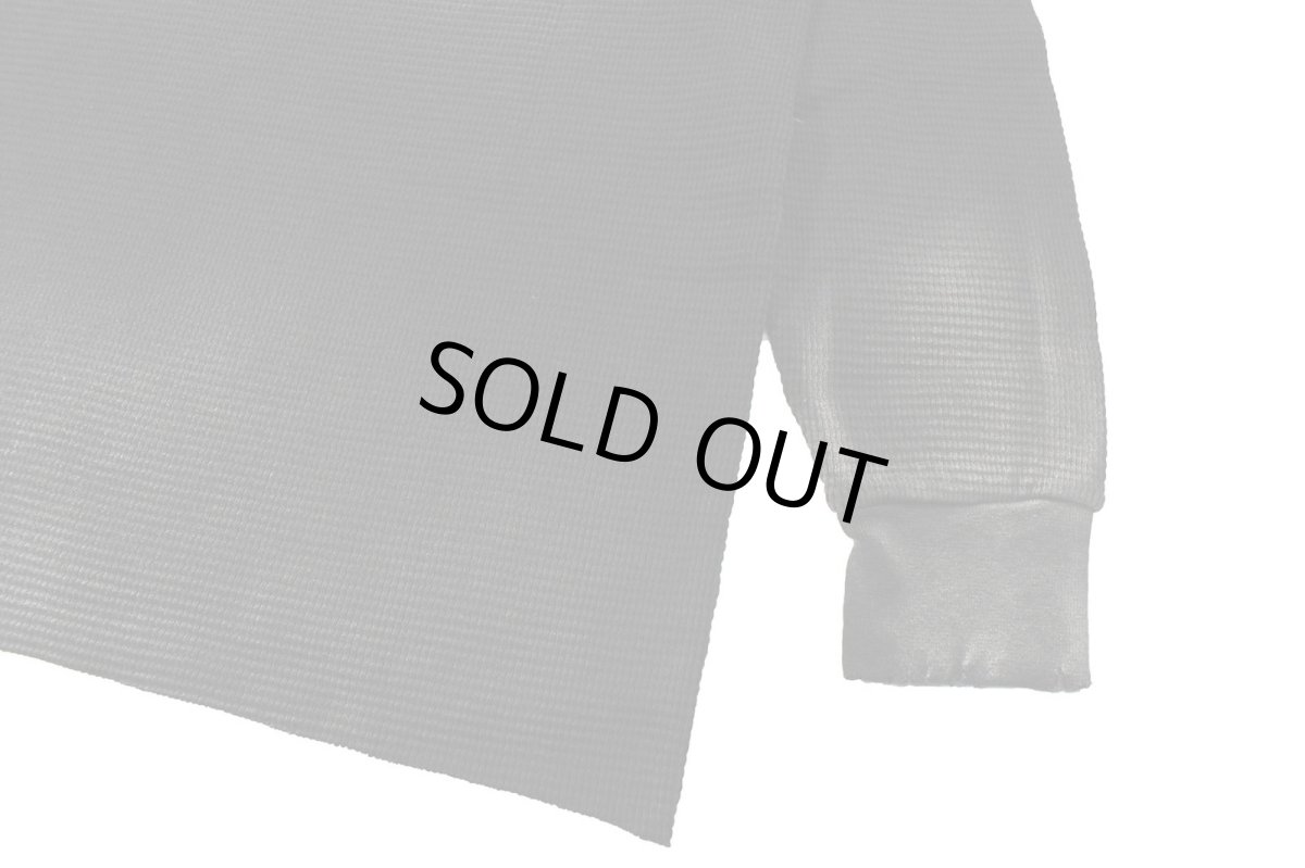 画像3: MOOJI MOOJI US Waffle Thermal Shirt Aged Black (3)