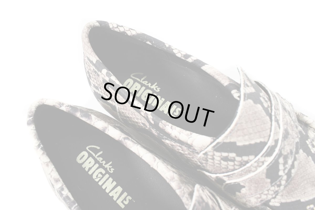 画像4: Clarks Wallabee Loafer Grey Snake Leather クラークス (4)