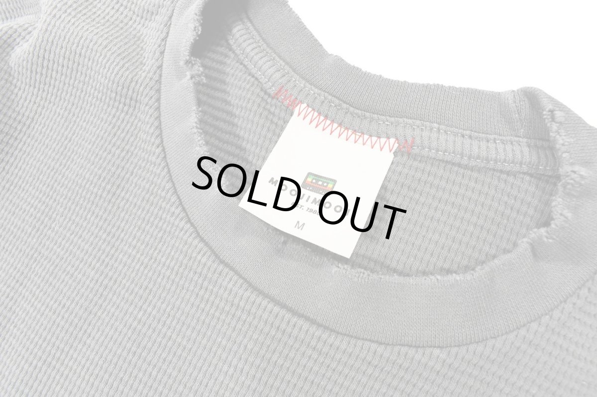 画像4: MOOJI MOOJI US Waffle Thermal Shirt Aged Taupe Grey (4)