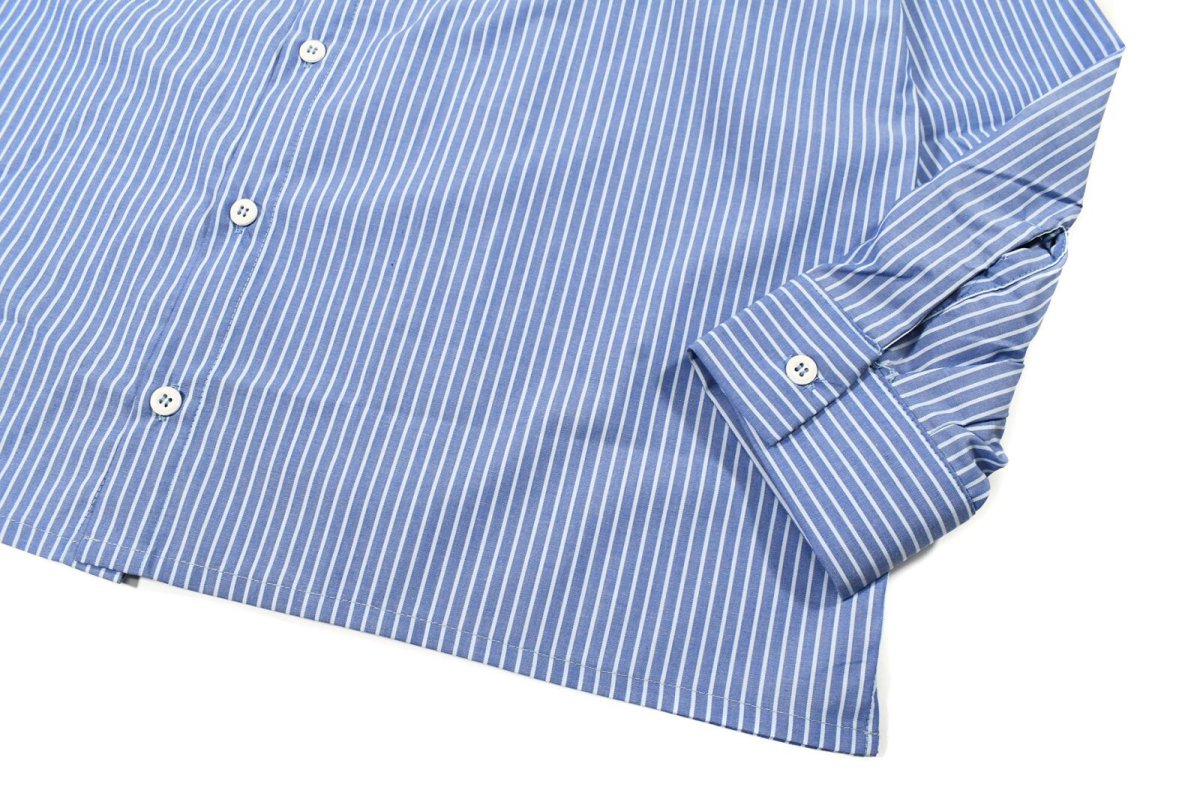 画像3: Red Kap Customize L/S Work Shirt Blue/White Stripe (3)