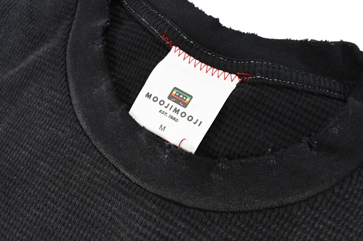 画像4: MOOJI MOOJI US Waffle Thermal Shirt Aged Black (4)