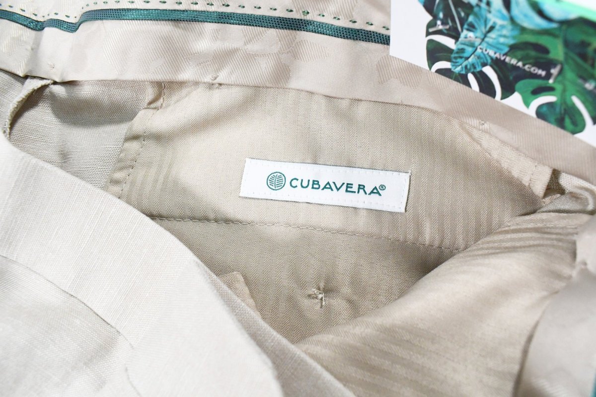画像5: Cubavera Linen Dress Pants Khaki キューバベラ (5)