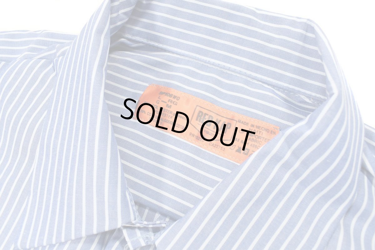 画像4: Red Kap Customize L/S Work Shirt Blue/White Stripe (4)