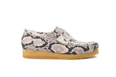画像2: Clarks Wallabee Loafer Grey Snake Leather クラークス (2)