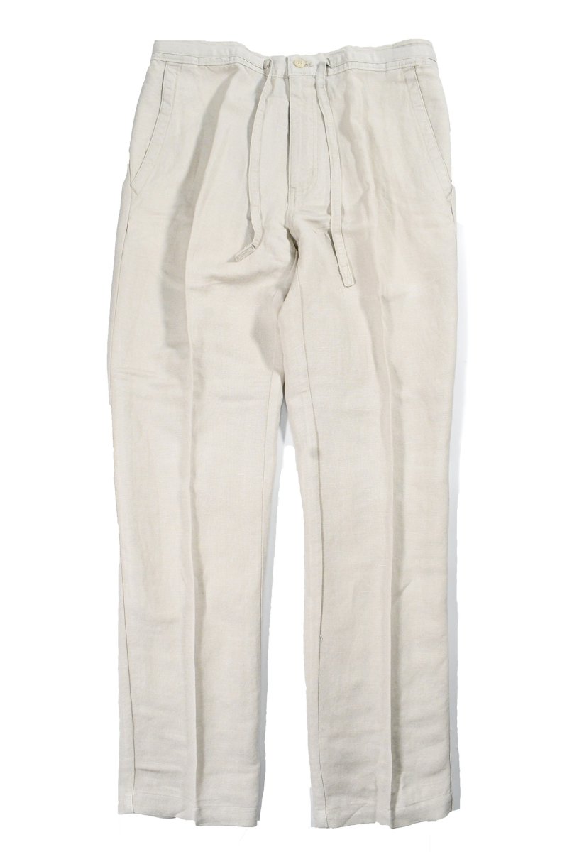 画像1: Cubavera Linen Brend Draw String Pants Silver キューバベラ (1)