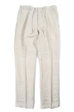 画像1: Cubavera Linen Brend Draw String Pants Silver キューバベラ (1)