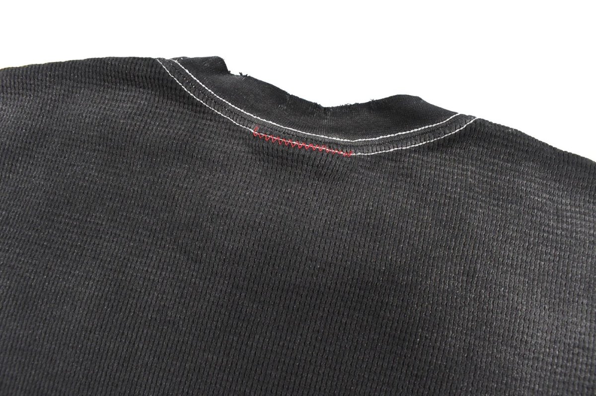 画像5: MOOJI MOOJI US Waffle Thermal Shirt Aged Black (5)