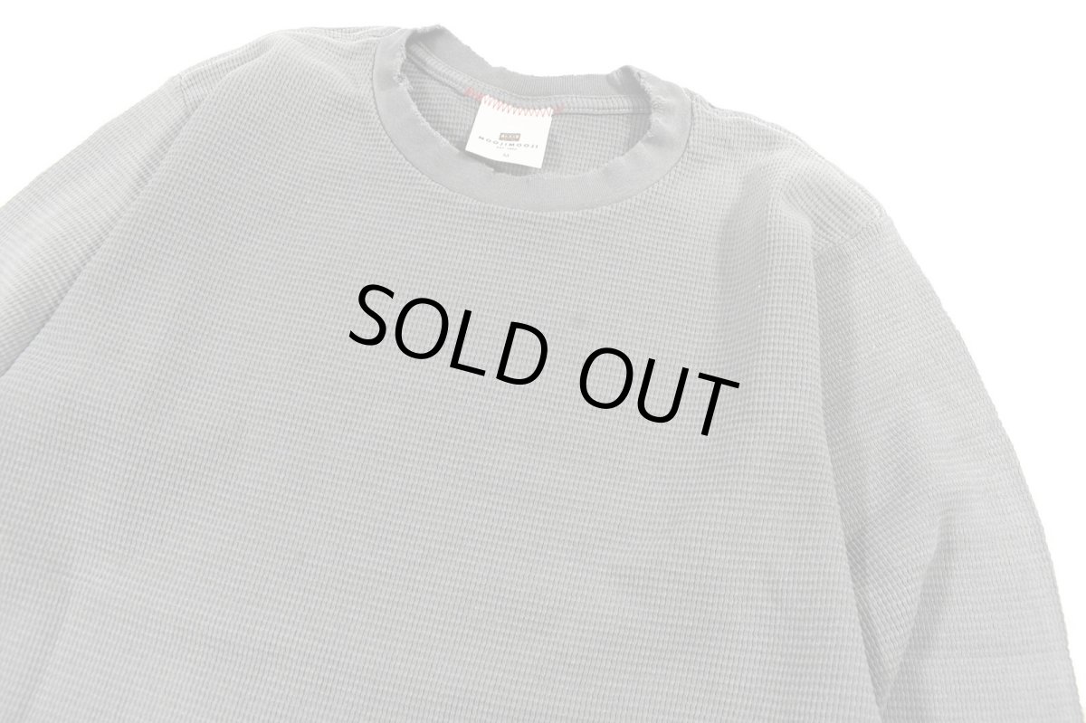 画像2: MOOJI MOOJI US Waffle Thermal Shirt Aged Taupe Grey (2)