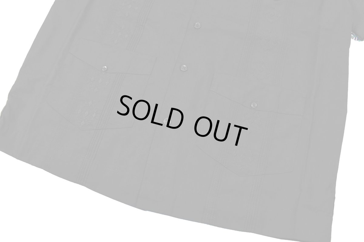 画像3: Cubavera Short Sleeve Guayabera Shirt Black キューバベラ (3)