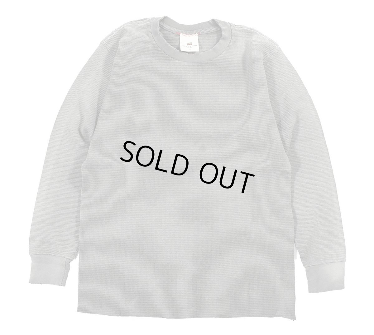 画像1: MOOJI MOOJI US Waffle Thermal Shirt Aged Taupe Grey (1)