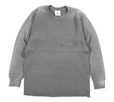 画像1: MOOJI MOOJI US Waffle Thermal Shirt Aged Taupe Grey (1)