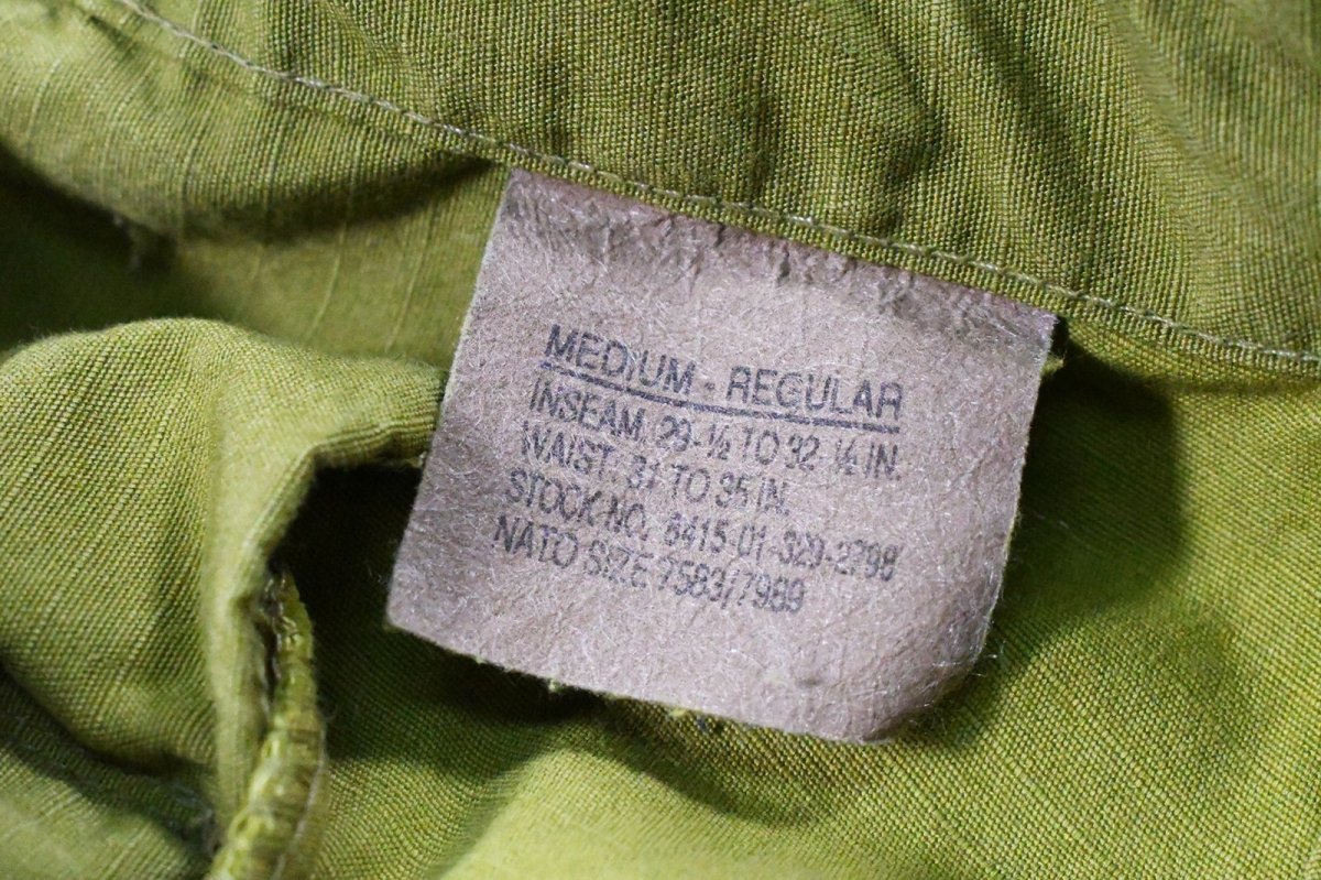 画像6: Deadstock Us Army Over Dye Combat Trouser 3C Desert Camo Yellow (6)