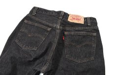 画像4: 88' Deadstock Levi's 501 Denim Pants Black made in USA リーバイス (4)