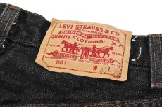 画像5: 88' Deadstock Levi's 501 Denim Pants Black made in USA リーバイス (5)