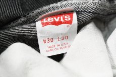 画像7: 88' Deadstock Levi's 501 Denim Pants Black made in USA リーバイス (7)
