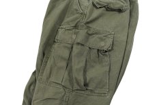 画像5: 60s Used Us Army Cotton Poplin Ripstop Jungle Fatigue Pants Olive (5)