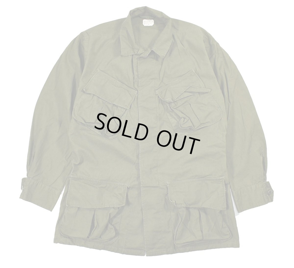 画像1: Used Us Military Non Rip Poplin Jungle Fatigue Jacket (1)