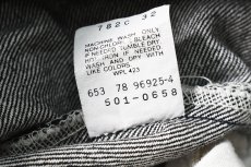 画像8: 88' Deadstock Levi's 501 Denim Pants Black made in USA リーバイス (8)