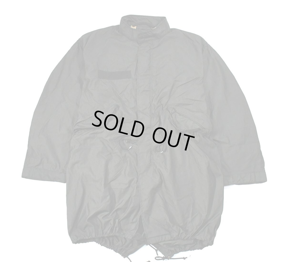 画像1: Used US Army M-65 Filed Parka Mods Coat Over Dye Black シェルのみ (1)