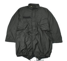 画像1: Used US Army M-65 Filed Parka Mods Coat Over Dye Black シェルのみ (1)