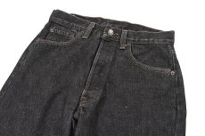 画像2: 88' Deadstock Levi's 501 Denim Pants Black made in USA リーバイス (2)