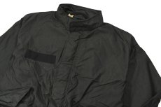 画像2: Used US Army M-65 Filed Parka Mods Coat Over Dye Black シェルのみ (2)
