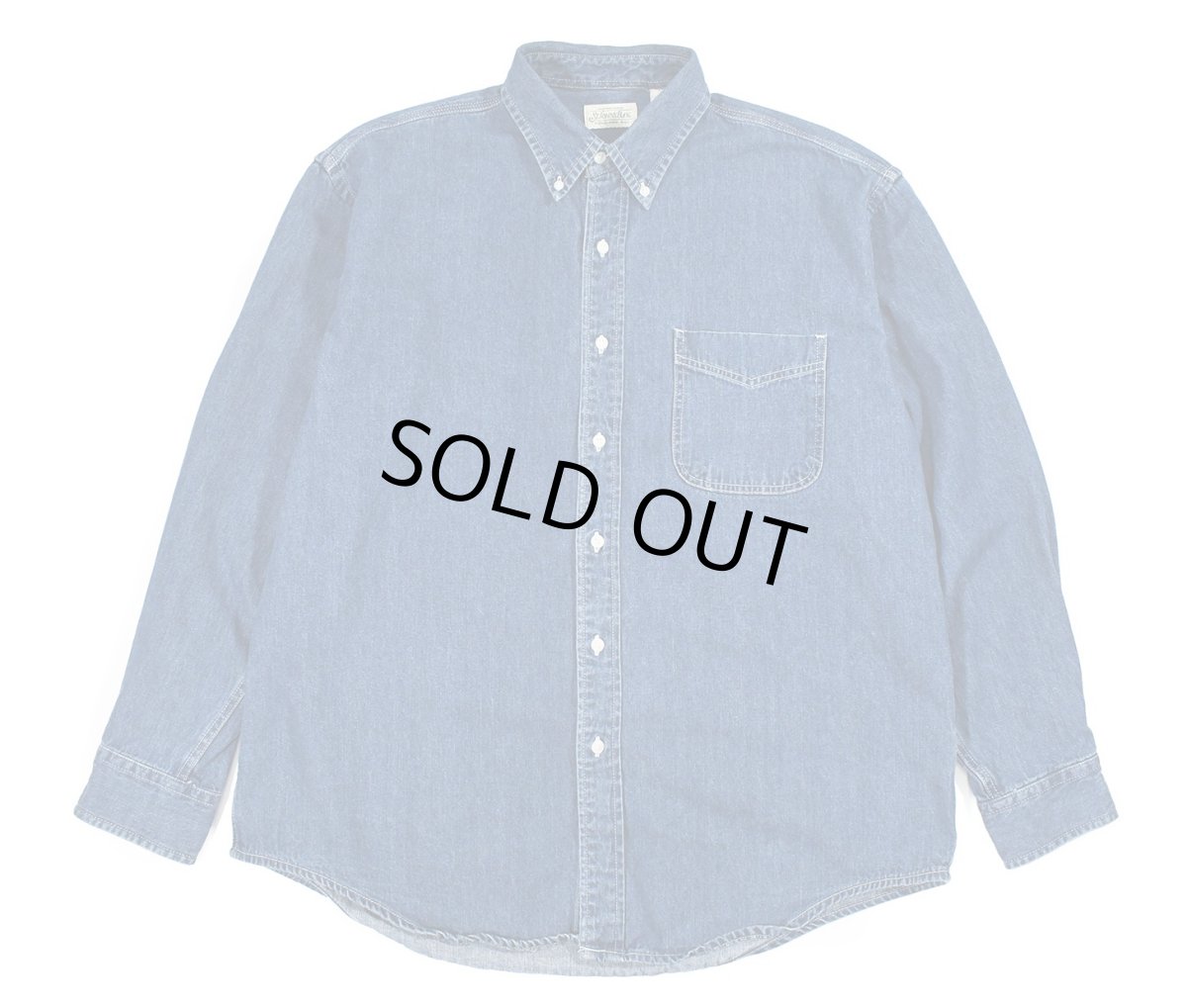 画像1: Used St John's Bay Denim B/D Shirt (1)