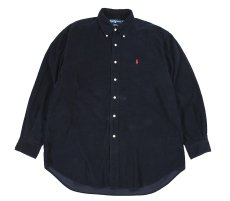 画像1: Used Ralph Lauren Corduroy B/D Shirt "Blake" Navy (1)