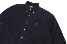 画像2: Used Ralph Lauren Corduroy B/D Shirt "Blake" Navy (2)