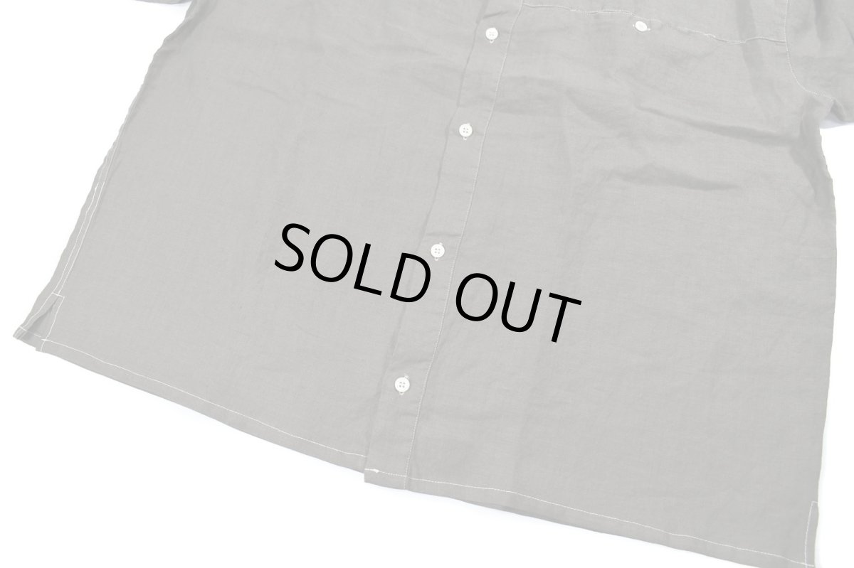 画像3: Deadstock Goouch Customize S/S Linen Shirt Olive (3)
