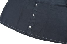 画像4: Deadstock Goouch Customize S/S Linen Shirt Navy (4)