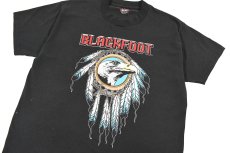 画像2: Used Musician Print Tee "Blackfoot" made in USA (2)