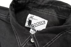 画像4: Deadstock Goouch Customize L/S Linen Shirt Ink Black (4)
