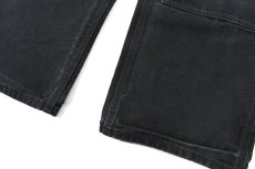 画像3: Used Carhartt Duck Double Knee Carpenter Pants Black made in USA カーハート (3)