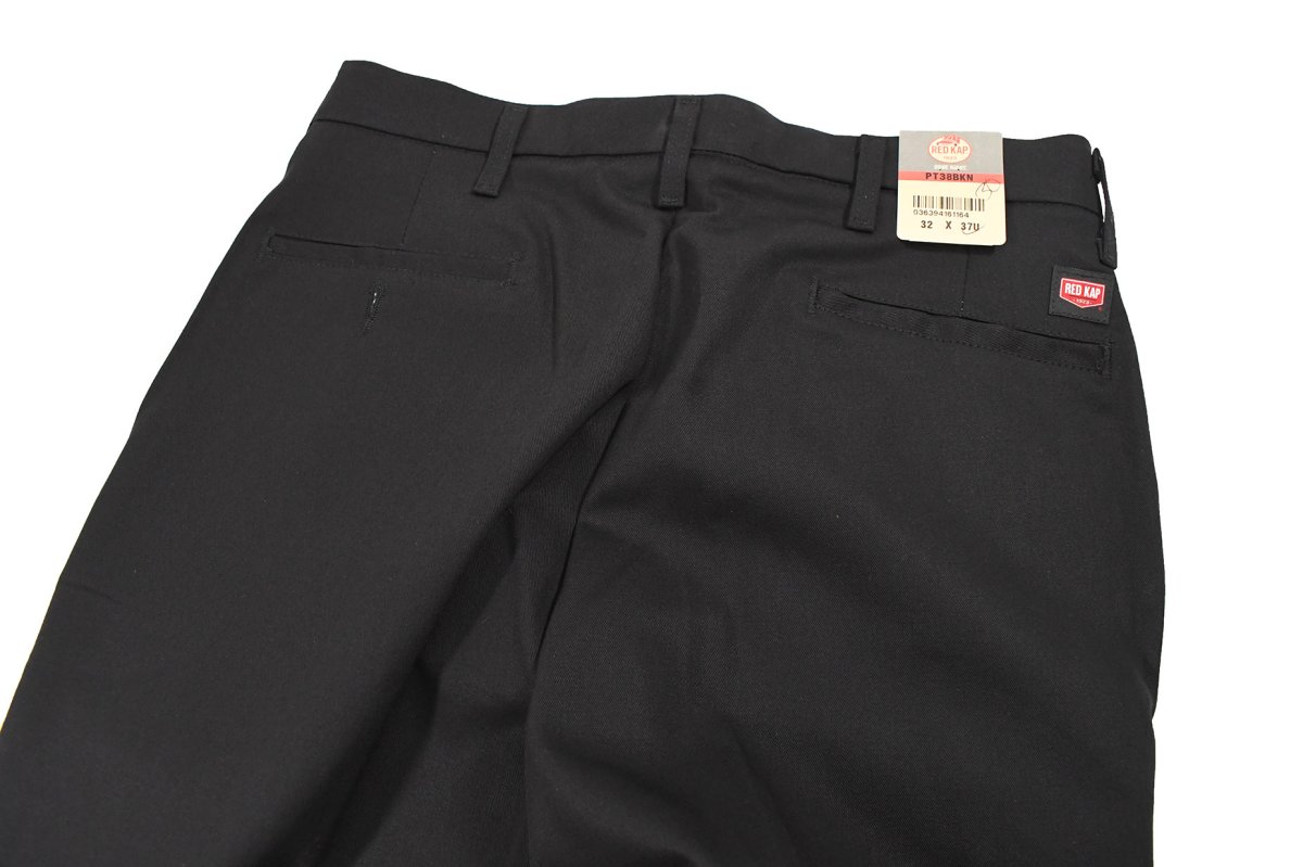 画像4: Red Kap PT38 Pleated Twill Slacks Black (4)