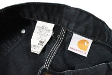 画像6: Used Carhartt Duck Double Knee Carpenter Pants Black made in USA カーハート (6)