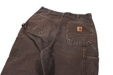 画像5: Used Carhartt Duck Double Knee Carpenter Pants Dark Brown made in USA カーハート (5)