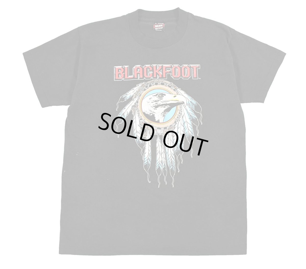 画像1: Used Musician Print Tee "Blackfoot" made in USA (1)