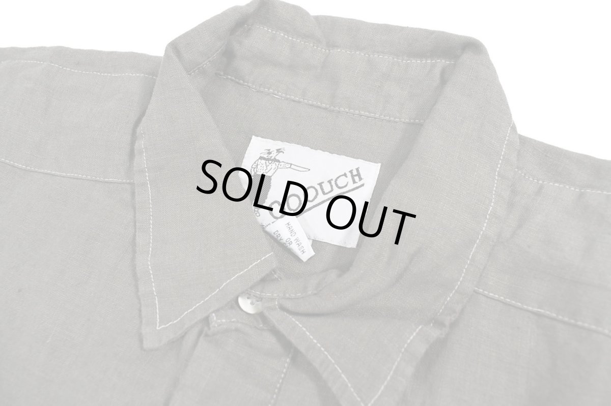 画像4: Deadstock Goouch Customize S/S Linen Shirt Olive (4)