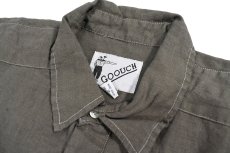 画像4: Deadstock Goouch Customize S/S Linen Shirt Olive (4)