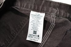 画像6: Used Carhartt Duck Double Knee Carpenter Pants Dark Brown made in USA カーハート (6)