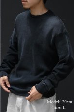 画像6: MOOJI MOOJI US Waffle Thermal Shirt Aged Black (6)